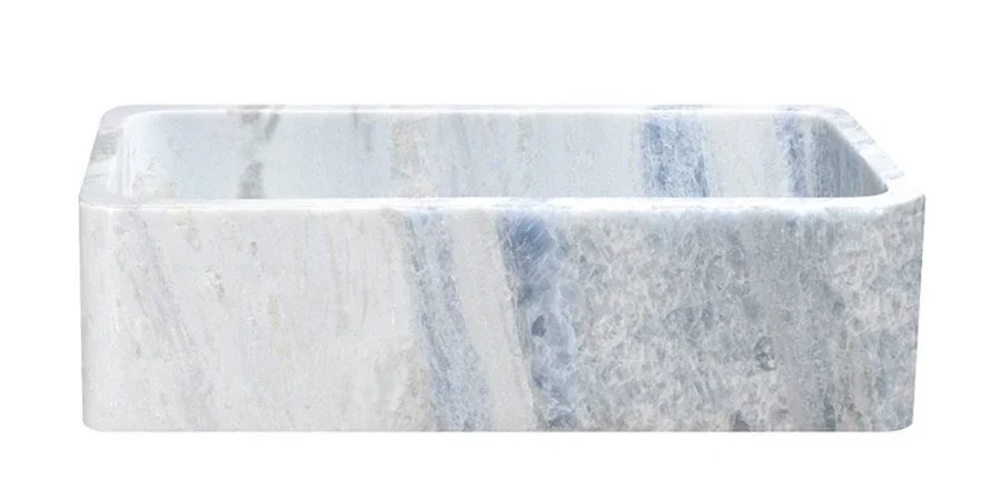 NEW! 36″ Cloud Blue Quartzite Stone Farmhouse Sink
