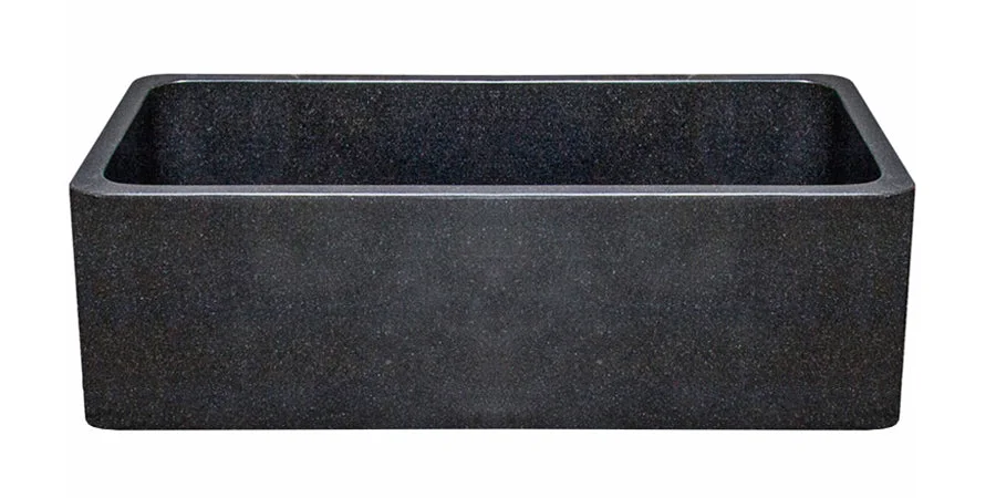 33″ Black Granite Stone Farmhouse Sink