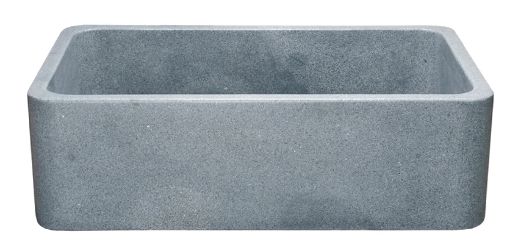 36″ Mercury Granite Stone Farmhouse Sink – Large Single Bowl with Reversible Apron