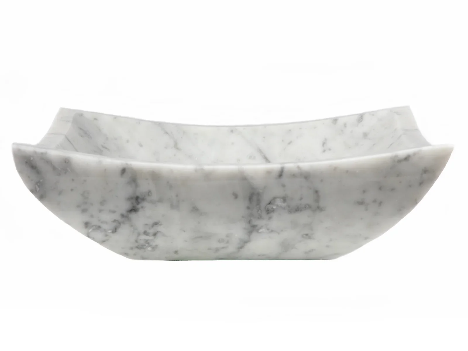 Square Deep Zen Sink – Carrara Marble