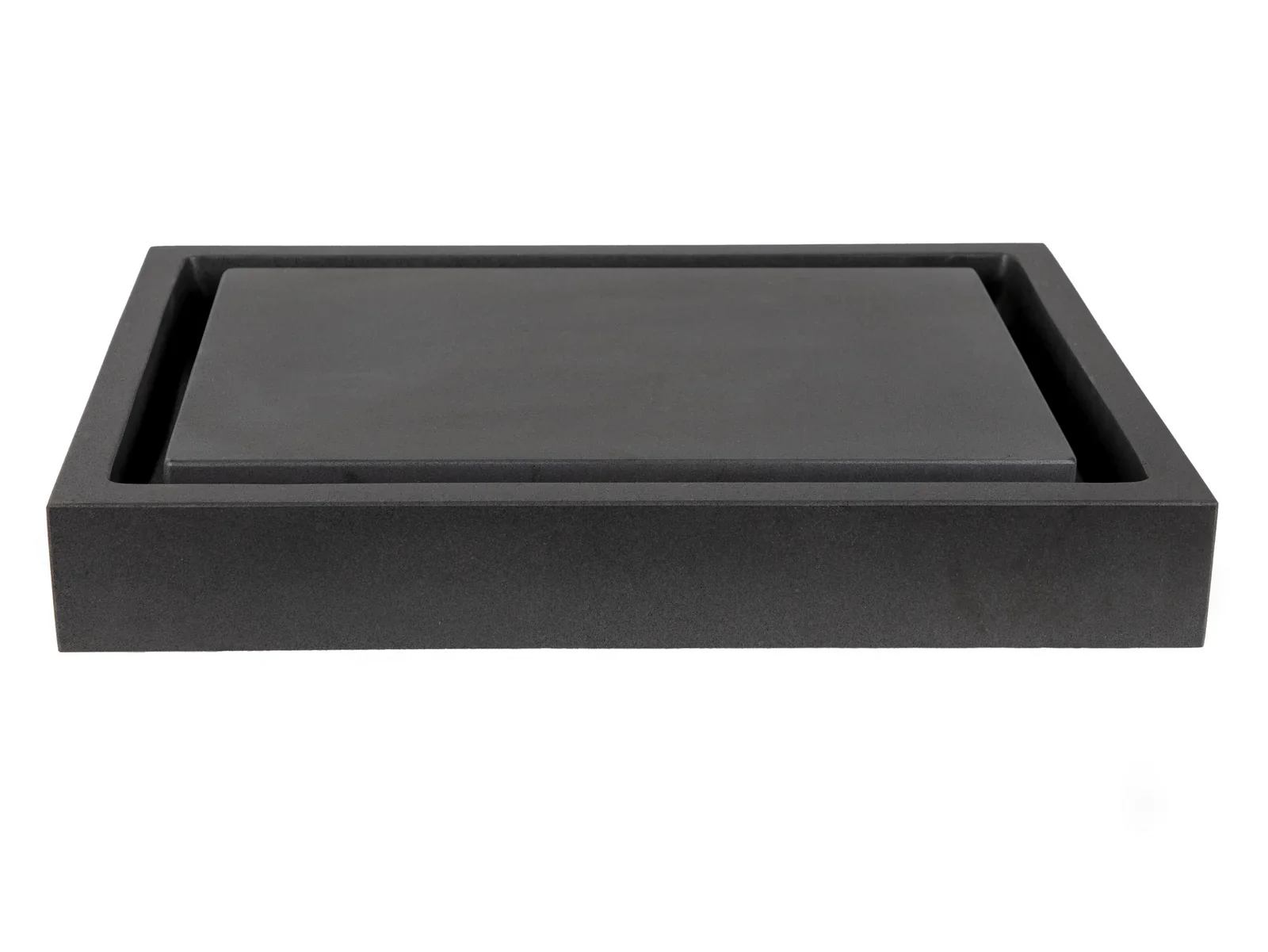 Rectangular Infinity Pool Sink – Honed Lava Stone