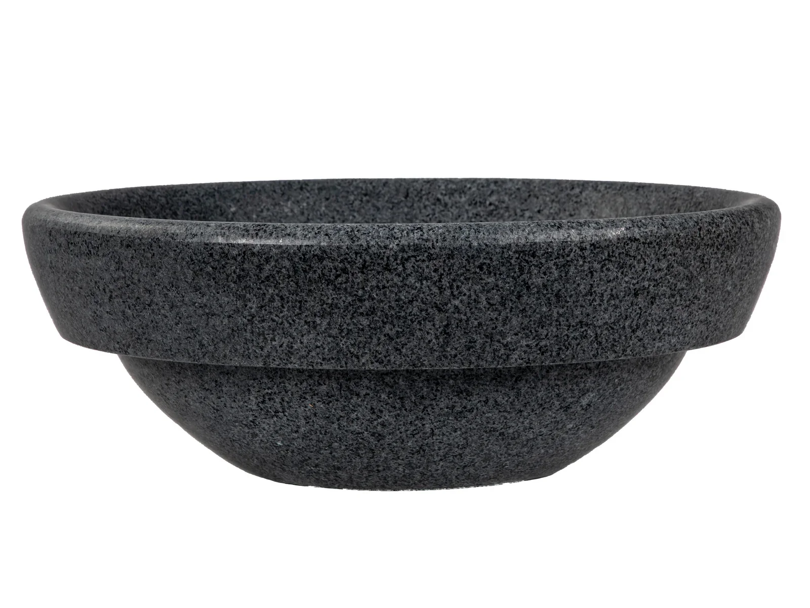 Echo Bowl Shaped Vessel Sink – Honed Padang Dark Granite