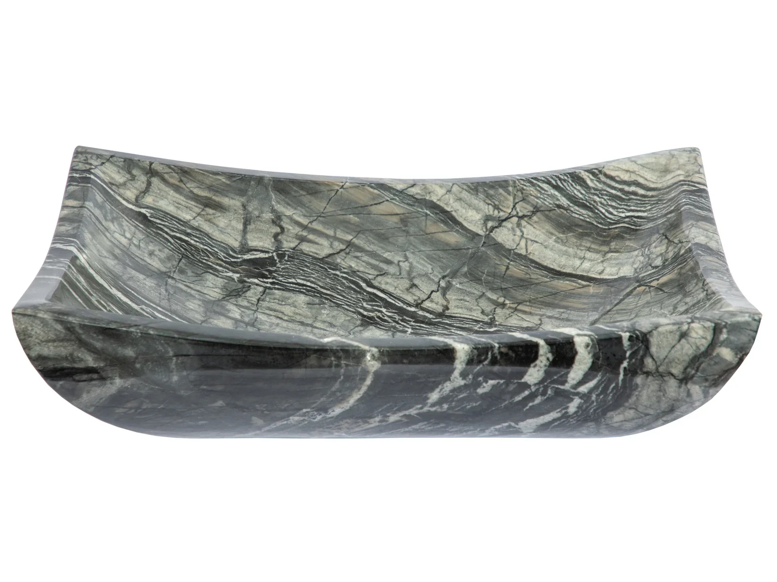 Deep Zen Sink – Wooden Black Marble