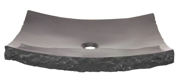 Large Black Granite Zen Vessel Sink