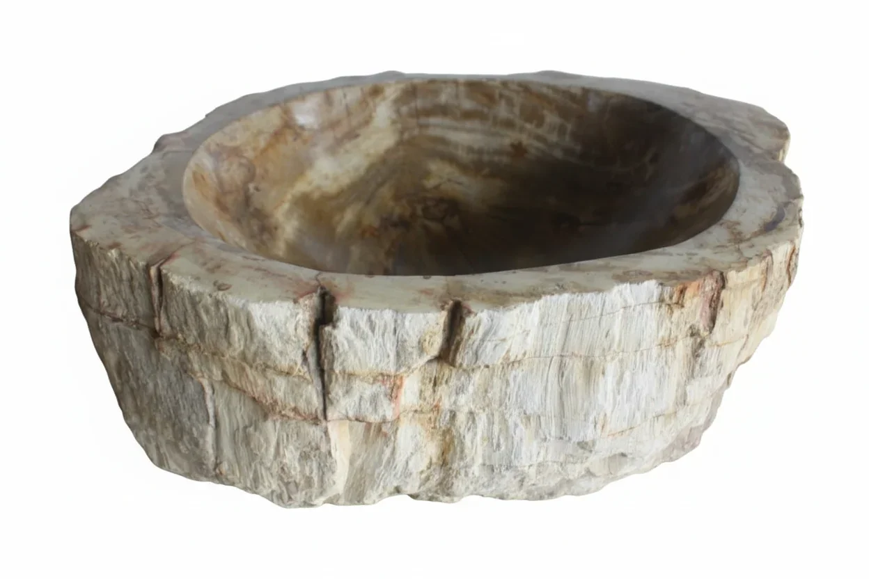 Petrified Wood Sink – Fossilized Natural Stone Vessel Sink