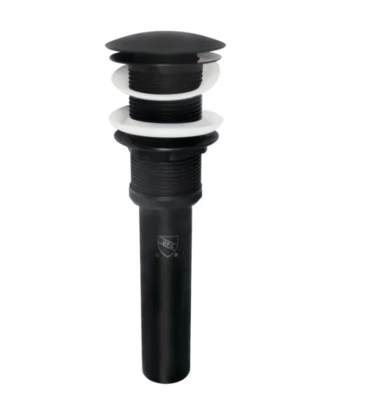 Brass Push Pop-Up Drain | Bathroom Sink Drain without Overflow